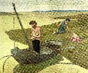 Pierre Puvis de Chavannes den fattige fiskaren Spain oil painting artist